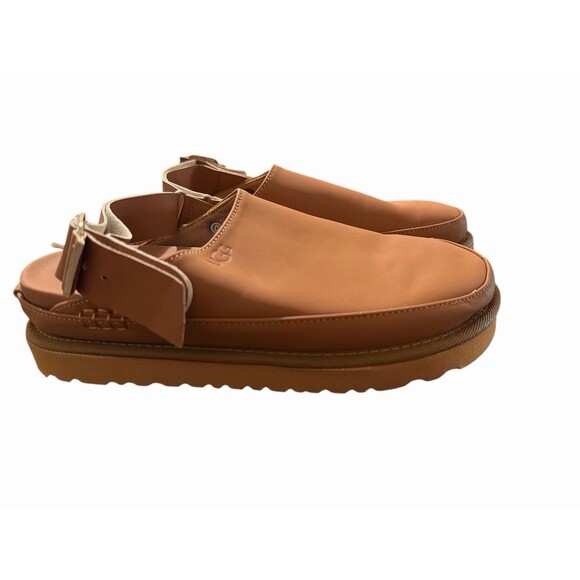 UGG Shoes - UGG GOLDENSTAR VILLA CLOG CHESTNUT SUEDE PLATFORM WOMEN'S SANDALS SIZE US 6